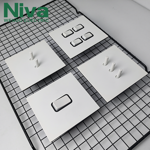 Interrupteurs muraux à bascule Niva en acier inoxydable, 1 interrupteur, prise électrique standard britannique pour la maison - Product Image 5