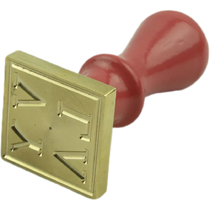 Sceau de cire personnalisé en laiton, carré, antique, pour loisirs créatifs, bureau et outils d'artisanat - Product Image 5