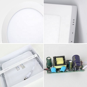 Luces Led de techo, Downlight montado en superficie, accesorios modernos ultrafinos, 6w 12w 18w 24w, aluminio <span class=keywords><strong>blanco</strong></span> <span class=keywords><strong>cuadrado</strong></span> redondo - Product Image 4