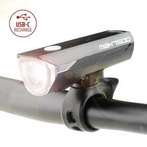 Luz LED para Bicicleta de 200 Lúmenes con Haz de Luz Concentrado, Recargable Tipo-C, Faro Delantero para Bicicleta - Product Image 1