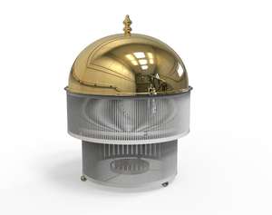 Plat à réchaud haut de gamme 2026 en acier inoxydable avec couvercle doré, design antique, fait main - Product Image 3