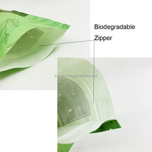 Sac de pochette à fermeture éclair en PLA biodégradable 100% <span class=keywords><strong>compostable</strong></span> de qualité alimentaire pour sachets de poudre de protéine de lactosérum - Product Image 4