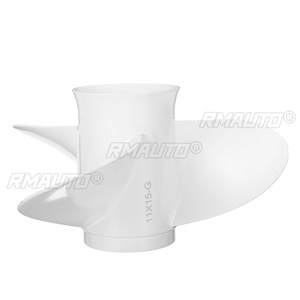 Hélice Marina 11 X 15-G para Motor Fuera de Borda 663-45943-02-EL Compatible con Yamaha 40-60HP, Aluminio Blanco, 3 Aspas, 13 Dientes de Eje - Product Image 6
