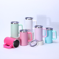 Gobelet isotherme classique en acier inoxydable 304 avec revêtement en poudre, 20 oz, placage cuivre, sans BPA, gravure au laser, cadeau