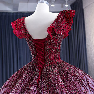 Jancember ชุดราตรีสีไล่ระดับสีมีสไตล์ของผู้หญิงชุดราตรีประดับคริสตัลประดับเลื่อมชุดปาร์ตี้ตอนเย็น231057เอวตามธรรมชาติ - Product Image 6