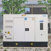 Groupe électrogène diesel 24kw 50kw 80kw 100kw 200kva 300kva Générateur diesel à faible bruit 30kva avec le groupe électrogène diesel d'inverseur automatique de démarrage
