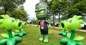 Disfraz Inflable <span class=keywords><strong>de</strong></span> Zombie <span class=keywords><strong>Extraterrestre</strong></span> Frankenstein para Adultos, Disfraz <span class=keywords><strong>de</strong></span> Mascota Humana Horrible - Product Image 6