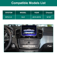 Écran tactile HD Linux AUTOABC 12,3 pouces pour tableau de bord de Mercedes Benz GLE NTG4.5 avec CarPlay sans fil intégré, Android Auto, Airplay
