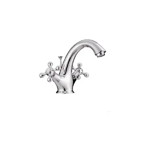 wenzhou 20 years factory double handle brass faucet mixer series for bathroom basin