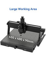 Graveur laser de bureau 3 axes KMS CNC 4540 Plus avec broche de 500W, vis à billes, haute précision, moteur de routeur CNC à broche unique et roulement