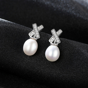 Orecchini a Perno da Sposa in Argento Sterling 925 con Perle per Donne e Ragazze PAG&<span class=keywords><strong>MAG</strong></span> - Product Image 5