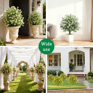 Fiori di Margherita Artificiali in Vasi Resistenti ai Raggi UV, Finte Piantine di Fiori da Esterno con Picchetti per Decorazioni di Patio, Giardino e Matrimoni - Product Image 4
