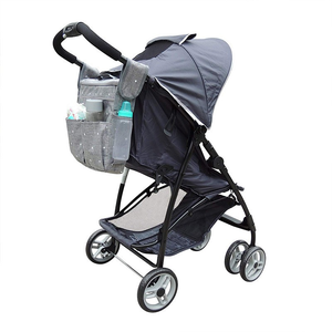 Sac à langer multifonctionnel et tendance pour <span class=keywords><strong>maman</strong></span>, sac à bandoulière portable pour bébé, sac à vélo avec fermeture à glissière - Product Image 1