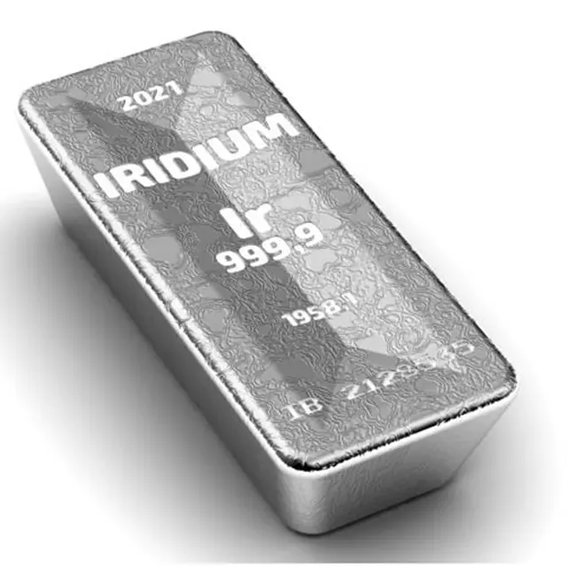 Iridium metal block chunk piece lump grain granule pellet ingot Iridium metal cube