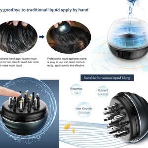 Peigne chauffant personnalisé de qualité supérieure avec manche en plastique, applicateur d'huile pour le cuir chevelu et masseur pour usage domestique - Product Image 3