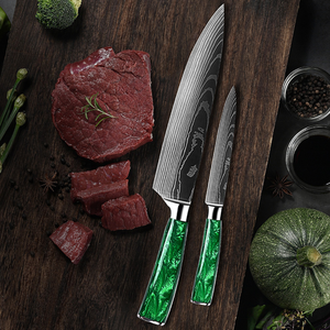 Ensemble de couteaux de <span class=keywords><strong>chef</strong></span> de cuisine 10 pièces-Acier inoxydable à haute teneur en carbone - Product Image 4