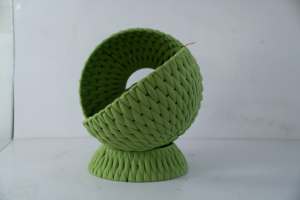 Домик для кошек ручной работы, комфортное премиальное плетеное лежанка-гнездо, очень мягкий домик-пещера для котят и кошек всех размеров (для использования в помещении) - Product Image 3