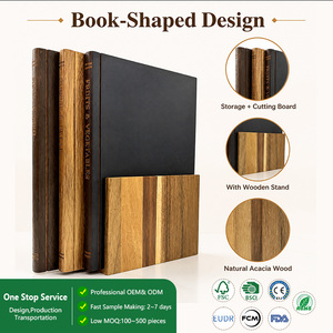 <span class=keywords><strong>Tablas</strong></span> <span class=keywords><strong>de</strong></span> <span class=keywords><strong>Cortar</strong></span> <span class=keywords><strong>de</strong></span> Madera <span class=keywords><strong>de</strong></span> Alta Calidad con Forma <span class=keywords><strong>de</strong></span> Libro, <span class=keywords><strong>Tablas</strong></span> Decorativas <span class=keywords><strong>de</strong></span> Madera con Soporte para Servir Queso, Pan y Carne en la Cocina - Product Image 1