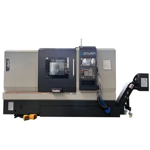 Trung tâm xoay CNC với Máy khoan phay trục Y ty800m Máy Tiện Giường nghiêng CNC