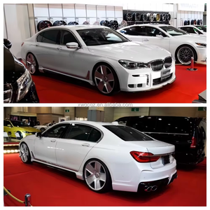 2016-2018 pour <span class=keywords><strong>BMW</strong></span> série 7 <span class=keywords><strong>730</strong></span> 740 750 G12 G11 amélioré WD Style Kit de carrosserie pare-chocs avant jupes latérales pare-chocs arrière échappement queue Pip - Product Image 4