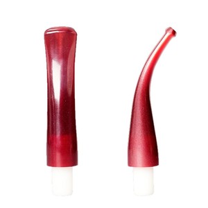 Muxiang Cigarette Mouthpiece 9mm Smoke Channel Curved Tapered Acrylic Filter Reusable Smoking Pipe Accessory - Product Image 5