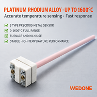 WEDONE Sensor Termokopel Tipe K J S Tugas Berat Presisi Tinggi untuk Oven Industri Baja Tahan Karat Suhu Tinggi