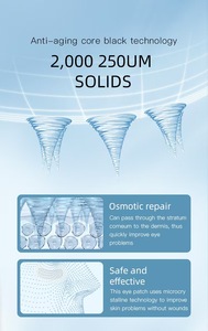 OEM hyaluronic axit hòa tan chống nhăn và khuôn mặt nâng dưới mắt hòa tan microneedling Mặt nạ mắt các bản vá lỗi nguồn nhà máy - Product Image 5