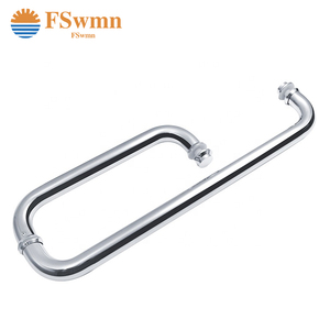 Đương Đại thép không gỉ cửa kính xử lý Quảng Đông phần cứng nhà sản xuất ống tròn xử lý cho phòng tắm cửa trượt - Product Image 2