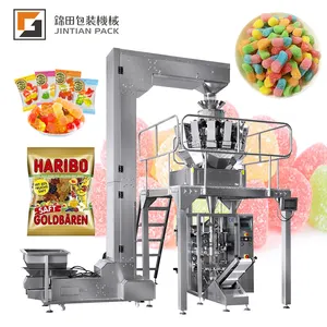 CE sticky QQ candy gummies cheese weigher automatic foshan packing machine