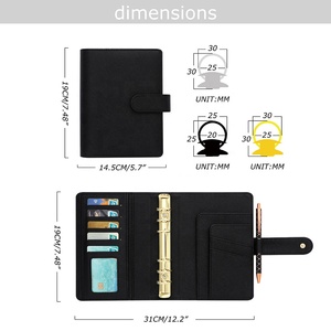 המכירה הטובה ביותר של 26-צבעוני קטן עור a6 תקציב קונטיינר 6-טבעת קשורה tk fb in מחוונים מחוונים מחוונים מחוונים מחוונים מחוונים מחוונים - Product Image 3