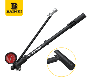 <span class=keywords><strong>Pompe</strong></span> à air manuelle BAIMEI <span class=keywords><strong>pour</strong></span> <span class=keywords><strong>amortisseur</strong></span> de vélo avec manomètre et poignée pliable - Product Image 1