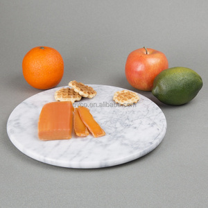 หินอ่อนสีขาวธรรมชาติ12 "รอบชีสคณะกรรมการ - Product Image 4