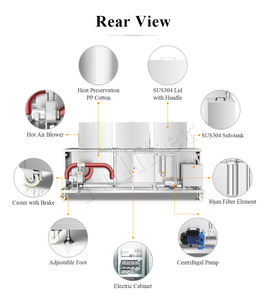 Tullker 360L <span class=keywords><strong>Injecteur</strong></span> aveugle Machine De <span class=keywords><strong>Nettoyage</strong></span> Bloc De Voiture DPF Partie Métallique Circuit Industriel Bain À Ultrasons <span class=keywords><strong>Prix</strong></span> Sonicator Cleaner - Product Image 4