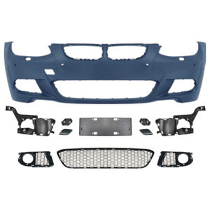 Kit carrosserie pour pare-chocs avant pour BMW Série 3 <span class=keywords><strong>E92</strong></span>, mise à niveau vers M-Tech 2006-2009 avec style de trou de phare antibrouillard - Product Image 3