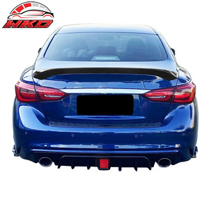 Convient pour Infiniti Q50 2014-2024, style AS, spoiler de coffre, impression carbone - Product Image 2