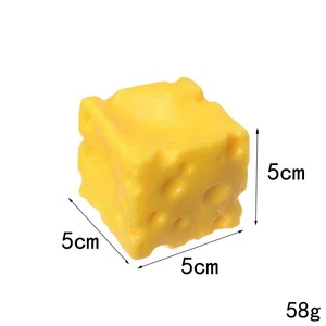 Boule de plastique créative en forme de bloc de fromage, <span class=keywords><strong>jouet</strong></span> anti-stress à rebond lent pour filles, garçons et jeunes, vente en gros du fabricant - Product Image 3