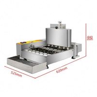 Volledige bakkerij donutfriteuse met intelligent bedieningspaneel, voor zoete, frituurgebakken gebakjes, olieachtige cakes en donutproductie.