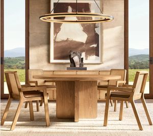 Mesa maciza SIGMA, juego de mesa de comedor, MESA DE COMEDOR REDONDA <span class=keywords><strong>SANTIAGO</strong></span>, juegos de comedor - Product Image 1