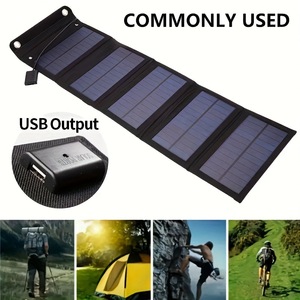 Lan Aoyue Foldable Solar Panel 12W <b>5V</b> Outdoor Travel Emergency Charging Battery Bag - Product Image 5