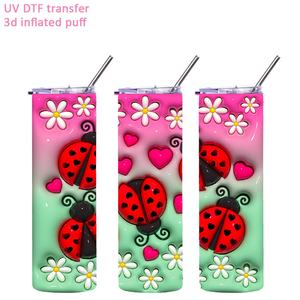 Vinilos Adhesivos 3D <span class=keywords><strong>Hinchables</strong></span> de PET para Vasos, Impresos con UV para DTF, Personalizados de Fábrica, Venta al por Mayor - Product Image 2