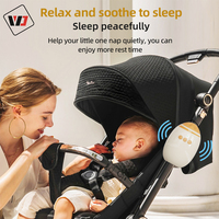 Poussette automatique Rechargeable au monde pour bébé Rocker Vitesse réglable Bruit blanc Landau portable Dispositif à bascule