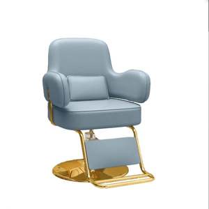 Chaise de salon de coiffure d'acier inoxydable avec la chaise de barbier en cuir synthétique qui peut se soulever pour Perm - Product Image 1