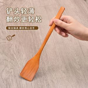 Spatule en bois antiadhésive pour faire frire des œufs et des steaks, mini cuillères de cuisine en bois, spatules de barbecue en bois sur mesure - Product Image 2