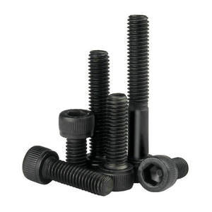 Metric Black Steel <b>Screw</b> 10mm Cap Diameter Coarse Thread Class 8.8 Round Head - Product Image 6