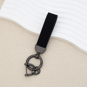 Llavero transfronterizo de alta calidad para <span class=keywords><strong>Amazon</strong></span> Business Llavero de cuero de color sólido con llavero grabable de metal de alta calidad - Product Image 5