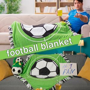 Mantas <span class=keywords><strong>de</strong></span> felpa para fútbol <span class=keywords><strong>de</strong></span> 57 x 57 pulgadas, sublimación <span class=keywords><strong>de</strong></span> fábrica, 2 piezas/1 juego, DIY sin costuras, con diseño <span class=keywords><strong>de</strong></span> nudo <span class=keywords><strong>de</strong></span> lazo - Product Image 5