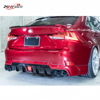 Diffuseur de pare-chocs arrière en fibre de carbone de style ROWEN adapté au kit carrosserie Lexus IS250 IS300 IS350 F SPORT