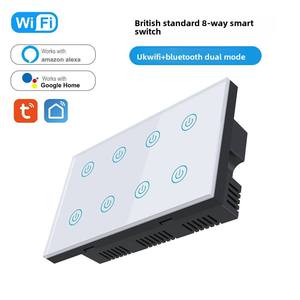 Cho tuya Alexa wifi nhà thông minh tường thiết bị chuyển mạch 6 gang ánh sáng hẹn giờ kiểm soát chuyển đổi 220V ABS điện thoại Wifi kiểm soát Max 10A Thông Minh EU - Product Image 2