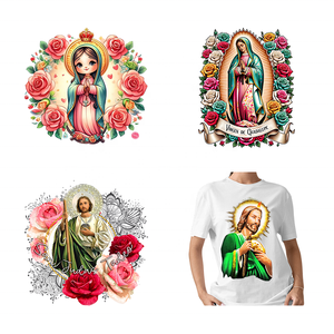 2026 Últimas pegatinas de transferencia térmica de plastisol lavables con logotipo personalizado cristiano para transferencias al por mayor, transferencias termoadhesivas para <span class=keywords><strong>ropa</strong></span> - Product Image 2