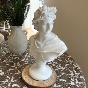 Busto de <span class=keywords><strong>Apolo</strong></span>, Estatua de <span class=keywords><strong>Dios</strong></span> <span class=keywords><strong>Griego</strong></span> Romano, Escultura de Mármol Fundido, 23 cm/9 pulgadas - Product Image 6
